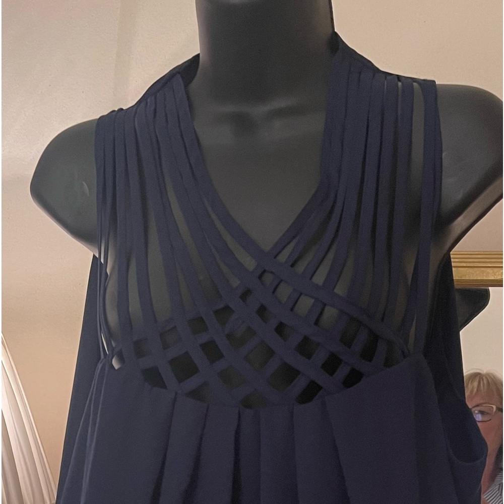 Deep Navy Blue Women’s Sleeveless top